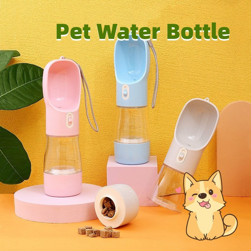 Original Pet Dog Water Bottle Feeder Bowl Portable Water Food Bottle Pets Outdoor Travel Drinking Dog Bowls Water Bowl For Dogs