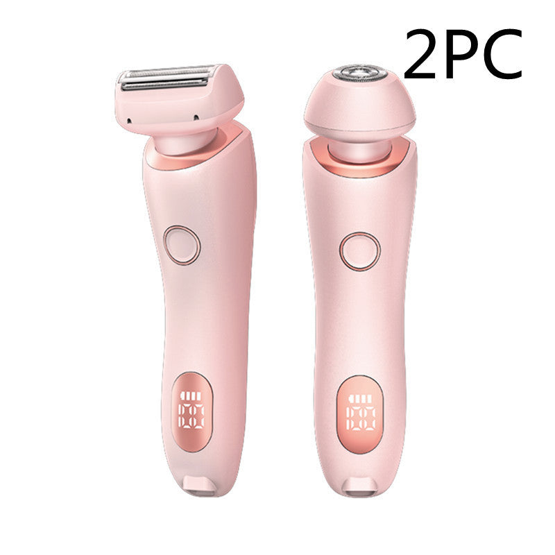 Original 2 In 1 Hair Removal Epilator USB Rechargeable Trimmer Women Body Razor Face Leg Armpit Bikini Hand Pubic Shaver Hair Remover