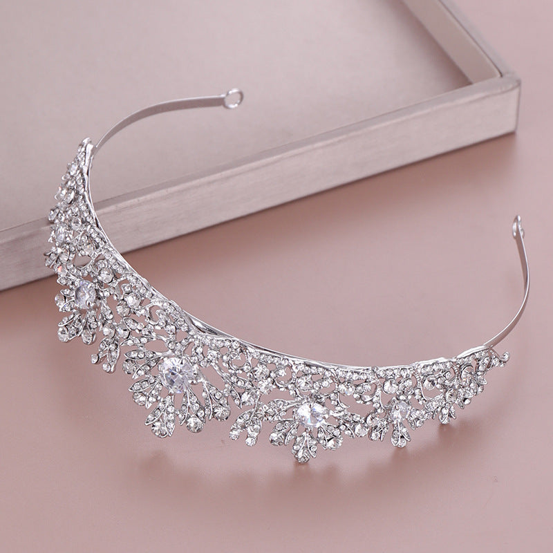 Tuanming Xinniang Crown European And American Hot Sale Crystal Zircon Crown Hairband Princess Birthday Rhinestone Crown Headdress top quality