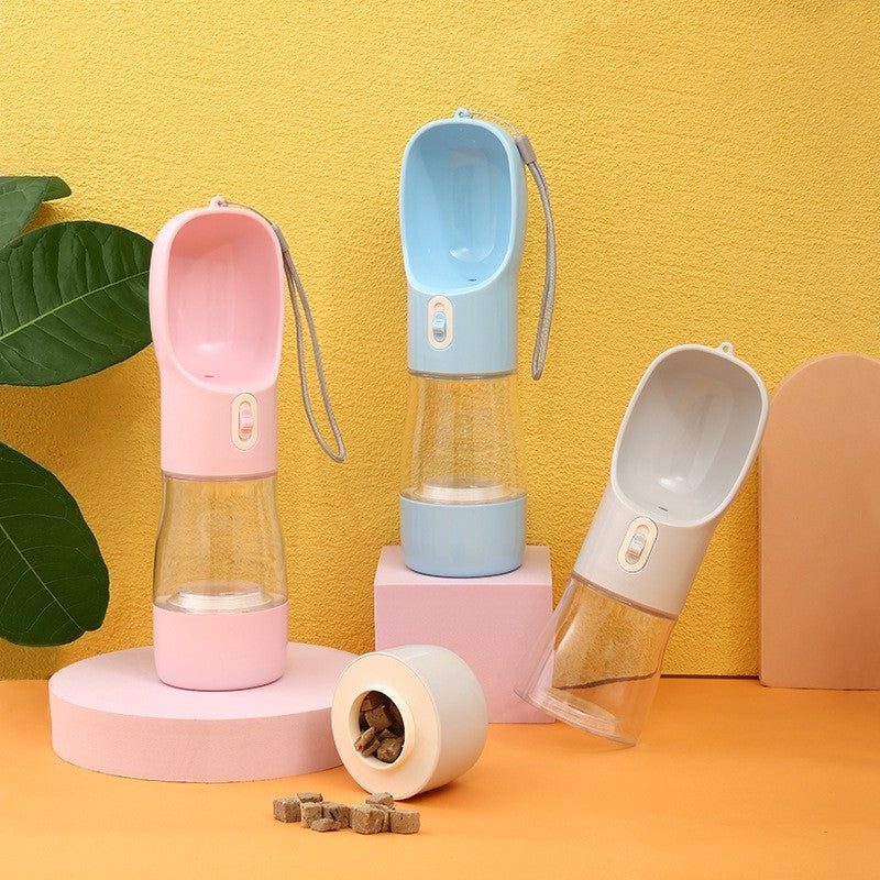 Original Pet Dog Water Bottle Feeder Bowl Portable Water Food Bottle Pets Outdoor Travel Drinking Dog Bowls Water Bowl For Dogs