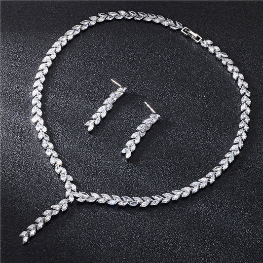Bride Wedding Earrings Jewelry Set Jewelry Set top quality