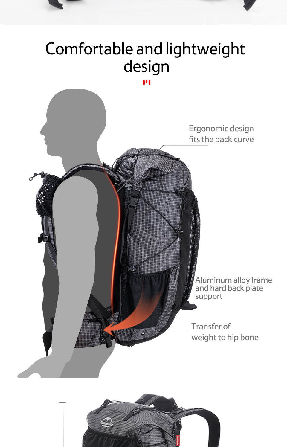 Original Outdoor Large Capacity Rock Travel Hiking Camping Backpack