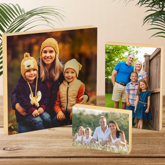 Birch Photo Block- בלוק עץ מעוצב