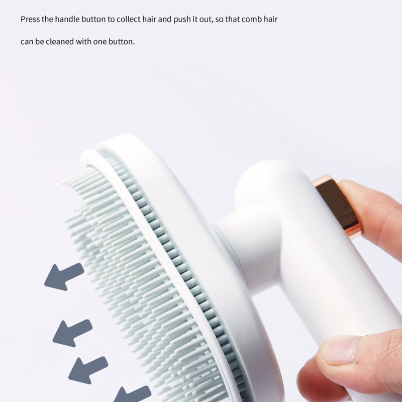 Original Pet Comb Cat Dog To Remove Floating Hair Pet Hair Brush Hair Removal Artifact Pet Grooming Brush Supplies Self Cleaning Comb Pet Products