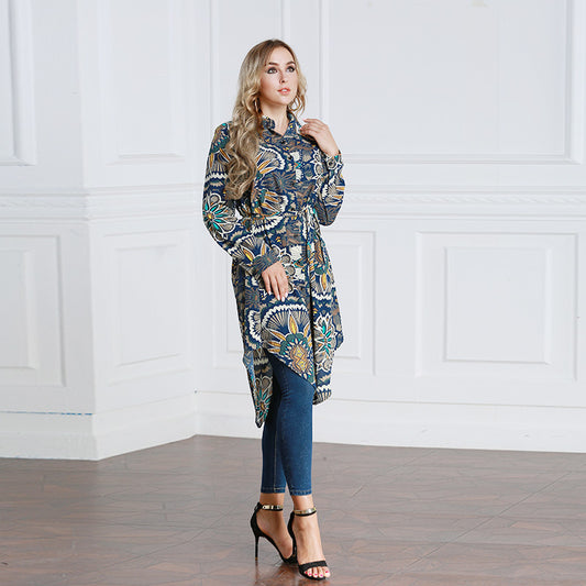 Fashion Loose Shirt Skirt Plus Size Muslim