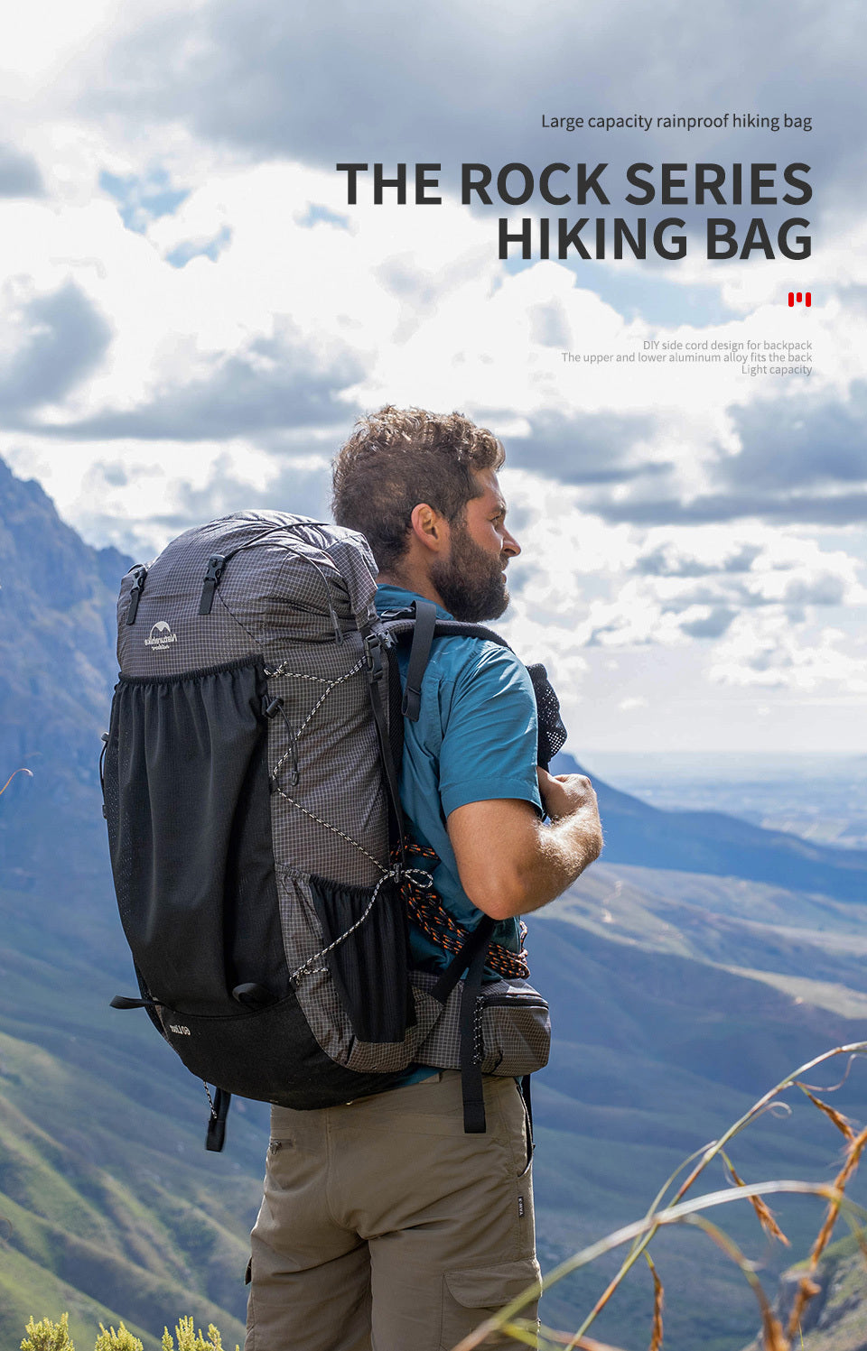 Original Outdoor Large Capacity Rock Travel Hiking Camping Backpack