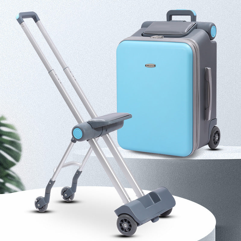 Original Children Can Sit And Ride Multifunctional Trolley luggage Case