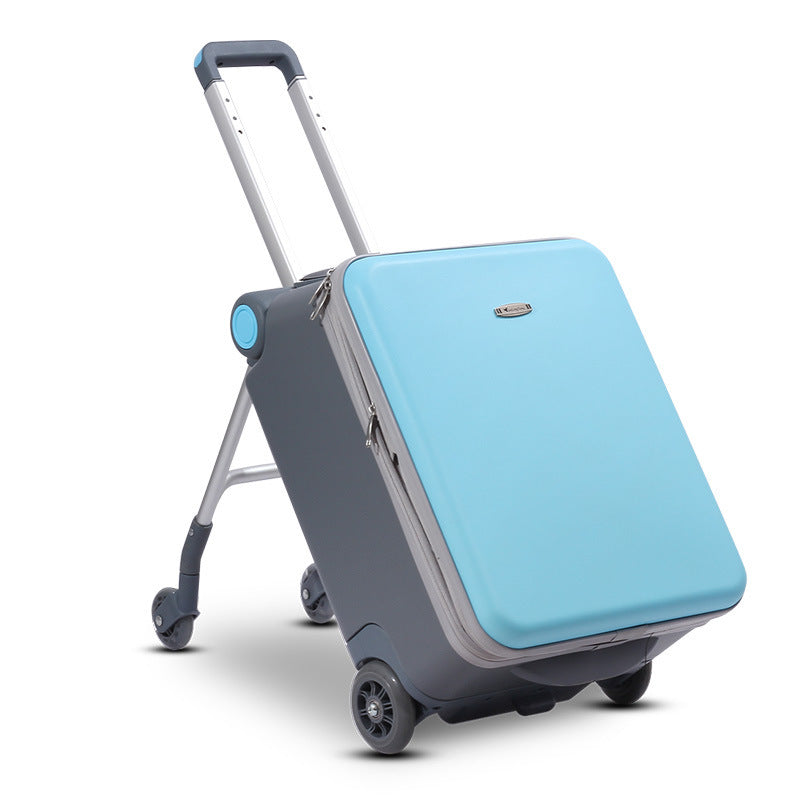 Original Children Can Sit And Ride Multifunctional Trolley luggage Case