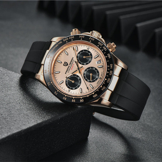 Original Stylish Six Hand Quartz Movement Watch